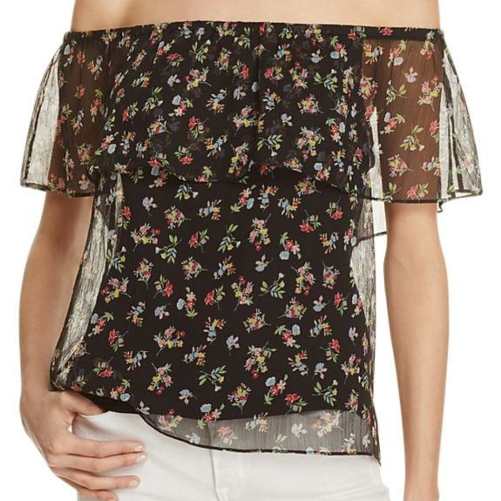 🎀 Bailey 44 off the shoulder floral top sz L